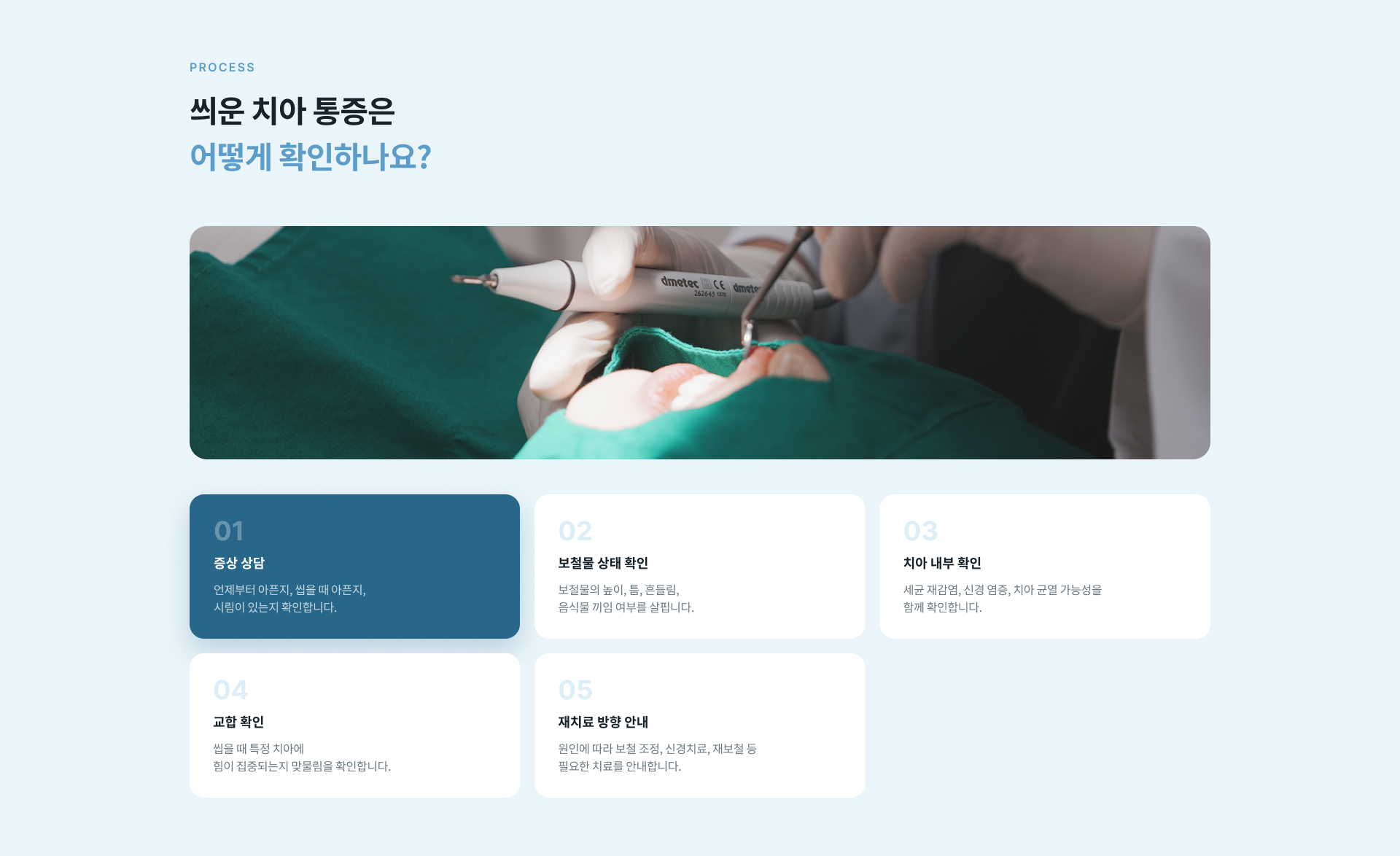 씌운 치아 재치료 후 통증 변화와 보철물 경계, 교합과 잇몸 상태를 확인하고 재발을 줄이기 위한 관리 방법
